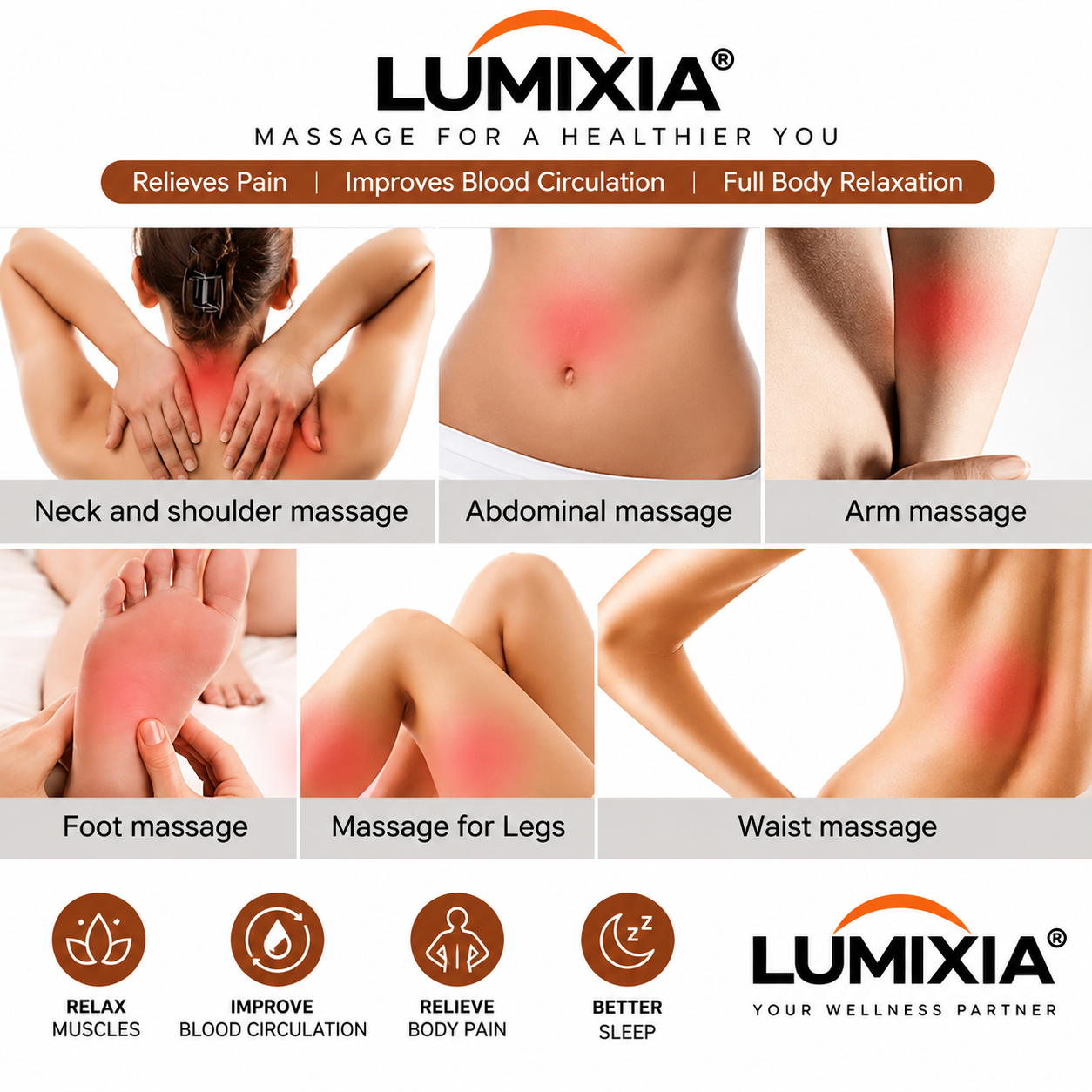 LUMIXIA® - Relaxation Massage Pillow™